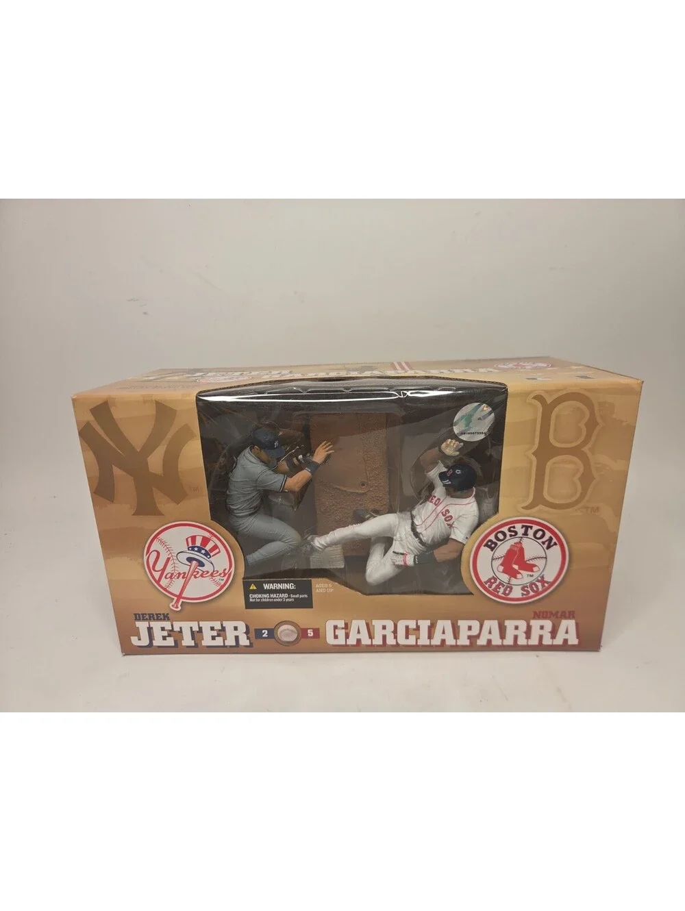 McFarlane MLB 2 Pack Derek Jeter Yankees vs Nomar Garciaparra Red Sox NIB Mint